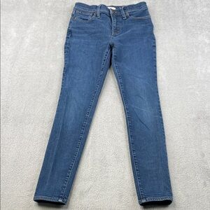 Madewell 26 9" Mid Rise Skinny Classic Blue Women's Jeans